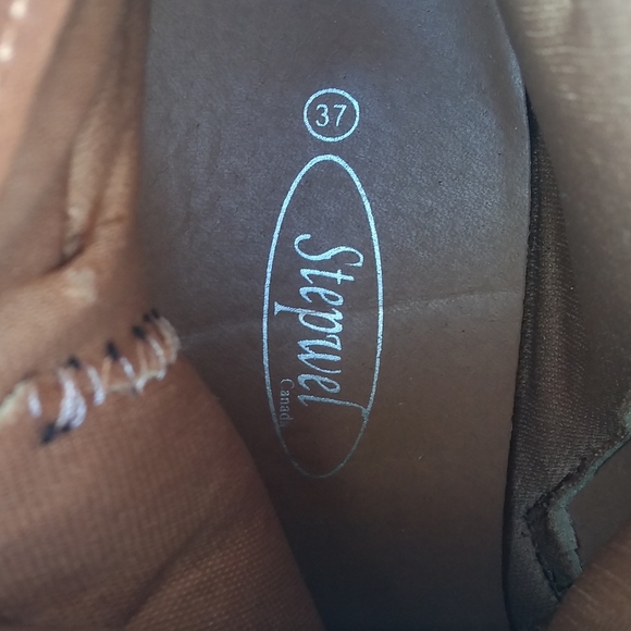 Stepwel Heeled Booties, Ankle Boot Size 37 (6.5), Brown, Snake Skin Patt… - Picture 2 of 13